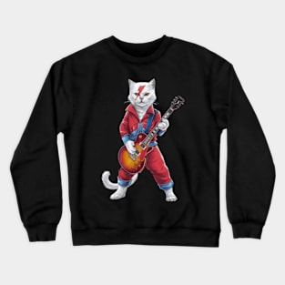 Ziggy Stardust Cat Crewneck Sweatshirt